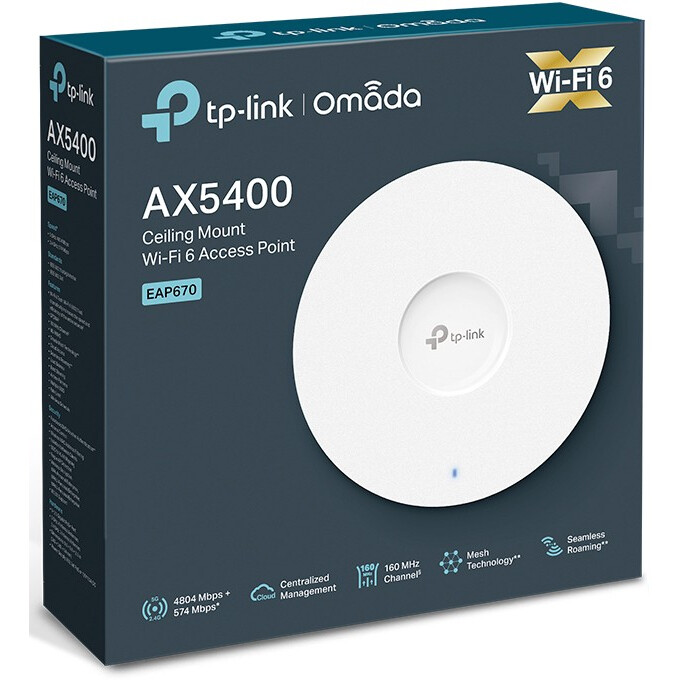 Wifi piekļuves punkts TP-Link EAP670 (EAP670) - foto 6