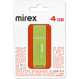 USB zibatmiņa 4Gb Mirex Line Green (13600-FMULGN04)