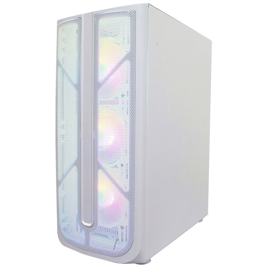 Datoru korpuss 1STPLAYER FIREBASE X4 White - X4-WH-4F1-W - foto 3