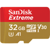 La carte mémoire 32Gb MicroSD SanDisk Extreme (SDSQXAF-032G-GN6MN)